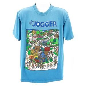 90s John Holladay The Jogger cartoon graphic tshirt 1990s vintage